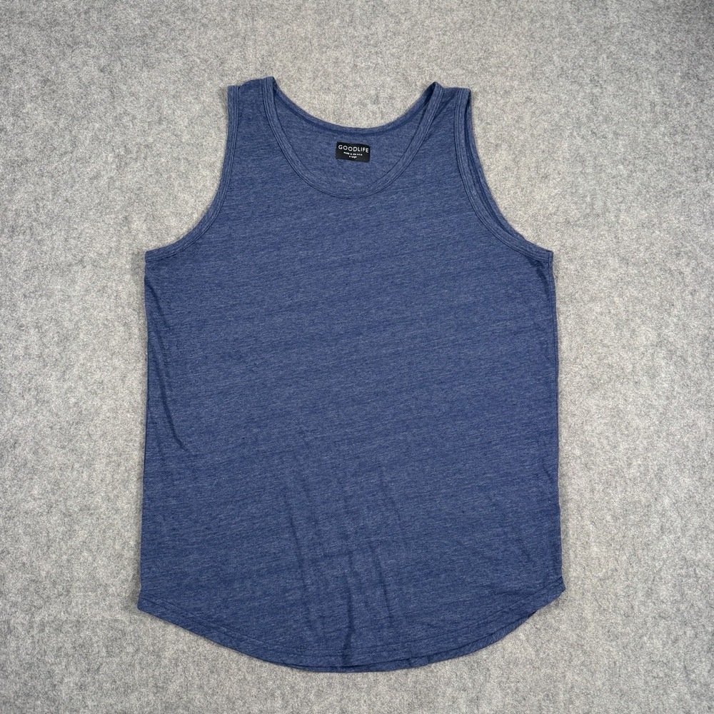 Goodlife Made In USA Men's Blue Tank Top Shirt Size XL